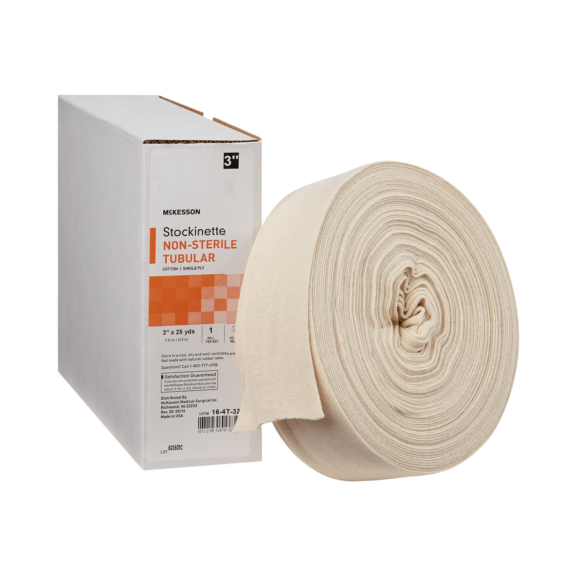 McKesson Stockinette 3' x 25 yard Cotton Beige 16-4T-325, 1 Ct