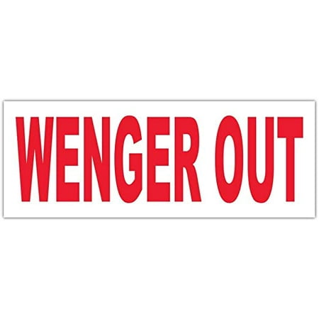 (3 Stickers Combo Deal) Wenger Out Soccer Football Arsenal Funny #WENGEROUT Bumper Sticker Window Car Decals 3”x5”