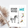 thumbnail image 2 of Koyal Wholesale Funny All Occasion Jumbo Card, Horse Unicorn, Blank Greeting Card with Envelope, Pastor's Wives, 2 of 5