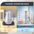 thumbnail image 3 of baomifa-Glass Pitcher with Lid and Spout, 2 Liter 68oz Glass Water Jug, Large Iced Tea Jug for Fridge, Diamond Shape Water Container, Hot and Cold Water Carafe for Coffee, Tea, Juice and Homemade Bev, 3 of 4