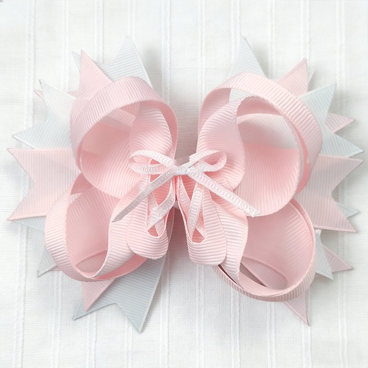 JoyBowie 12+4 Pack Large Cheer Bows & Ballet Shoe Hair Clips, Elastic Ties for Girls