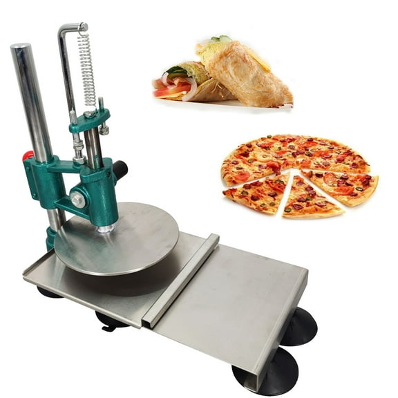 PreAsion 7.8inch Household Stainless Steel Pizza Dough Pastry Manual Press Machine Hand-held Cake Press