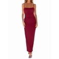 thumbnail image 3 of Womens Summer Casual Slip Dresses Spaghetti Strap Bodycon Maxi Dress Wine Red L, 3 of 8