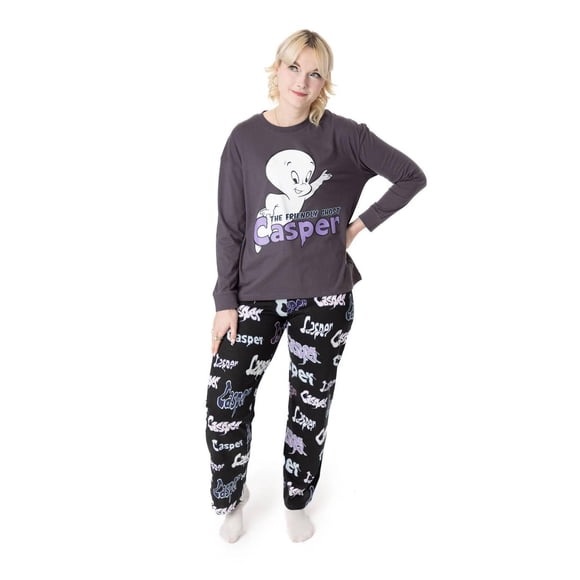 Casper Womens Character Long-Sleeved Long Pyjama Set