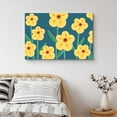 thumbnail image 1 of PixonSign Canvas Print Wall Art Yellow & Orange Daisy Flowers Floral Plants Illustrations Modern Art Minimalist Colorful Multicolor Neon for Living Room, Bedroom, Office - 24"x36", 1 of 5