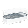thumbnail image 3 of Turtle Tank Kit, Turtle Aquarium with Basking Platform, Water Pump, Filter Layer Design, Full View Visually Reptile Habitat, Easy to Clean and Change Water, Multi Functional Area, 3 of 7