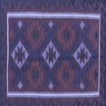 thumbnail image 1 of Ahgly Company Indoor Square Oriental Blue Traditional Area Rugs, 5' Square, 1 of 4