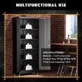 thumbnail image 4 of 73" Metal Garage Storage Cabinet with Wheels, Black Lockable Metal Cabinet with 2 Doors and 4 Adjustable Shelves, Rolling Steel Tool Organization for Garage, Home, Office, School, 4 of 7