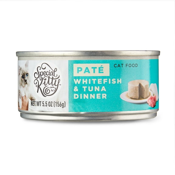 Special Kitty Whitefish & Tuna Dinner Pate Wet Cat Food, 5.5 oz Can