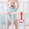 thumbnail image 4 of Anillo de tracción de cuna para ponerse de pie para bebés | Anillo de plástico ergonómico de fácil agarre | Correa de nailon brillante y duradera | Entrenador de Habilidades Motoras | Se acopla, 4 of 4