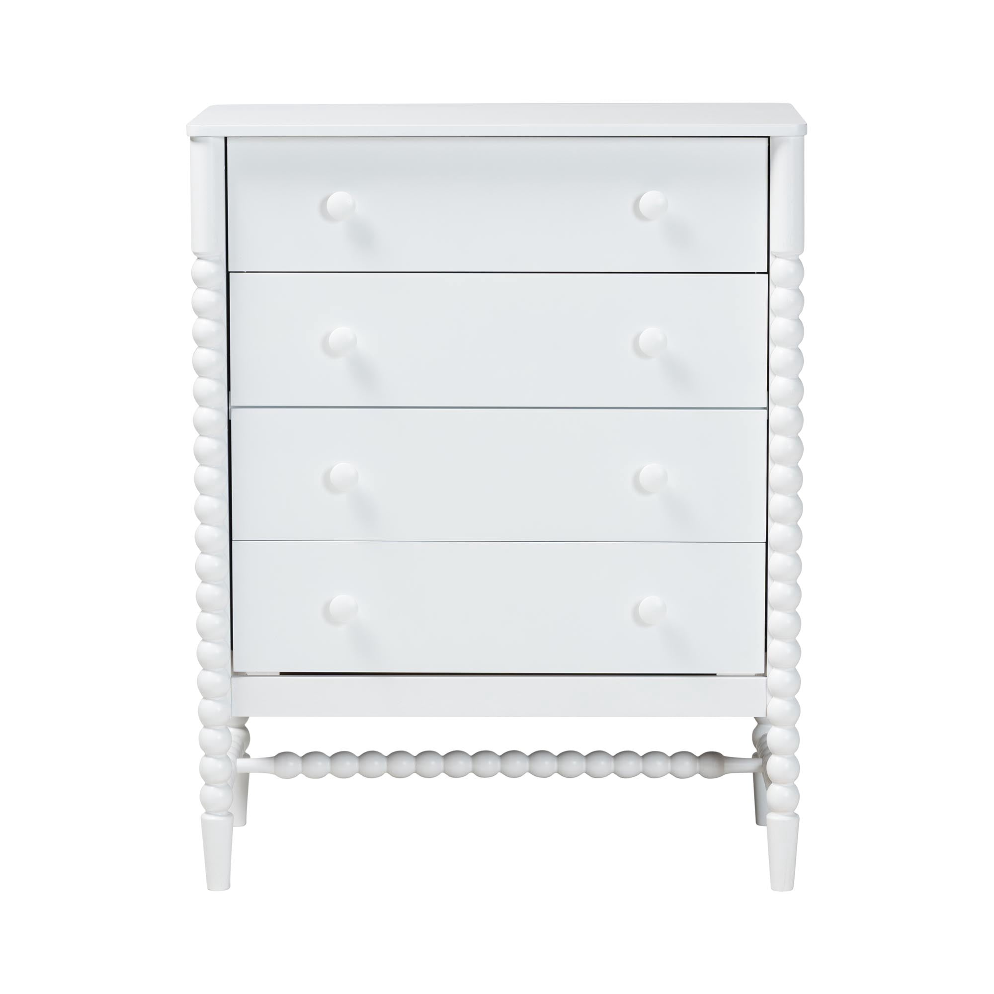 Baxton Studio Brantley Modern Farmhouse Chest, 4-Drawer, White
