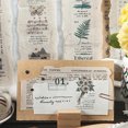 thumbnail image 3 of Coofit Craft Tape Letter Printed 4 Sheets DIY Adhesive Retro Masking Tape Planner Tape, 3 of 10