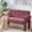 WINE RED, variant on CQSXDA Modern Nordic Double Armchair Sofa with Compact Design for Cozy Living Room or Bedroom, Beige