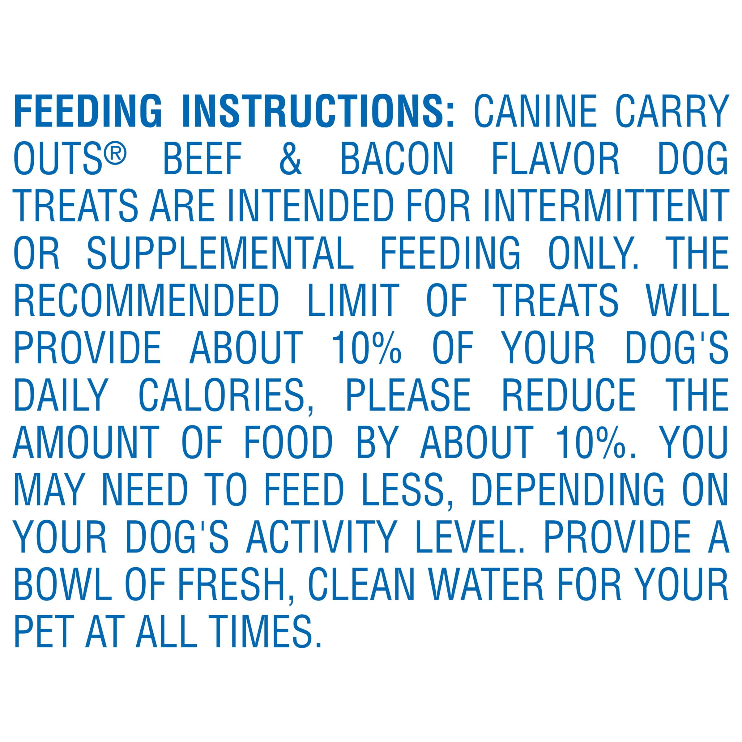 Canine Carry Outs Beef & Bacon Flavor Dog Treats, 22.5oz Bag