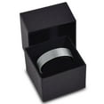 thumbnail image 4 of Charming Jewelers Tungsten Wedding Band Ring 6mm for Men Women Comfort Fit Black Pipe Cut Brushed Lifetime Guarantee Size 8, 4 of 5