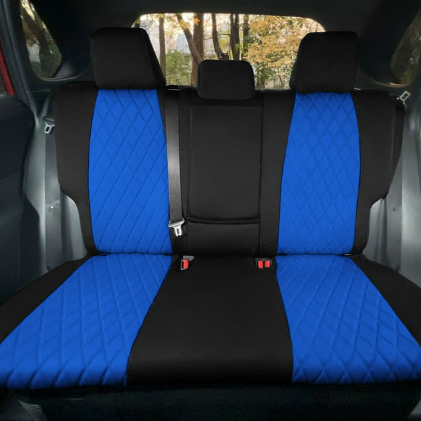 Tlh Blue Rear Neosupreme Custom Fit Seat Covers For 2019 2022 Toyota Rav4 Le Xle Limited With Water Resistant Neoprene Insert Com - Waterproof Seat Covers For Toyota Rav4