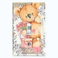 thumbnail image 1 of Metal Light Switch Wall Plate Outlet Cover (Teddy Bear Love Heart Flower Bouquet Present Butterfly Wreath - Single Toggle), 1 of 2