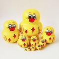 thumbnail image 5 of MesaSe 10pcs Animal Pattern Wooden Nesting Toys Russian Nesting Dolls Matryoshka Stacking Dolls, 5 of 5
