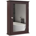 thumbnail image 1 of kleankin Bathroom Mirror Cabinet, Wall Mounted Medicine Cabinet w/ Shelves, 1 of 10
