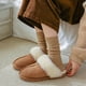 thumbnail image 5 of Xiao Hua Los calcetines de lana para mujer en color beige son adecuados para botas de montaña, calcetines de trabajo suaves de punto cálido y cómodos para el trabajo de invierno, 2 pares, 5 of 5
