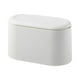 thumbnail image 2 of Mini bote de basura con tapa | Cesto de basura pequeño de plástico para encimera y escritorio | Contenedor de basura con pedal y control de olores para baño, oficina y cocina | 21,8 x 10,9 x 13 cm |, 2 of 6