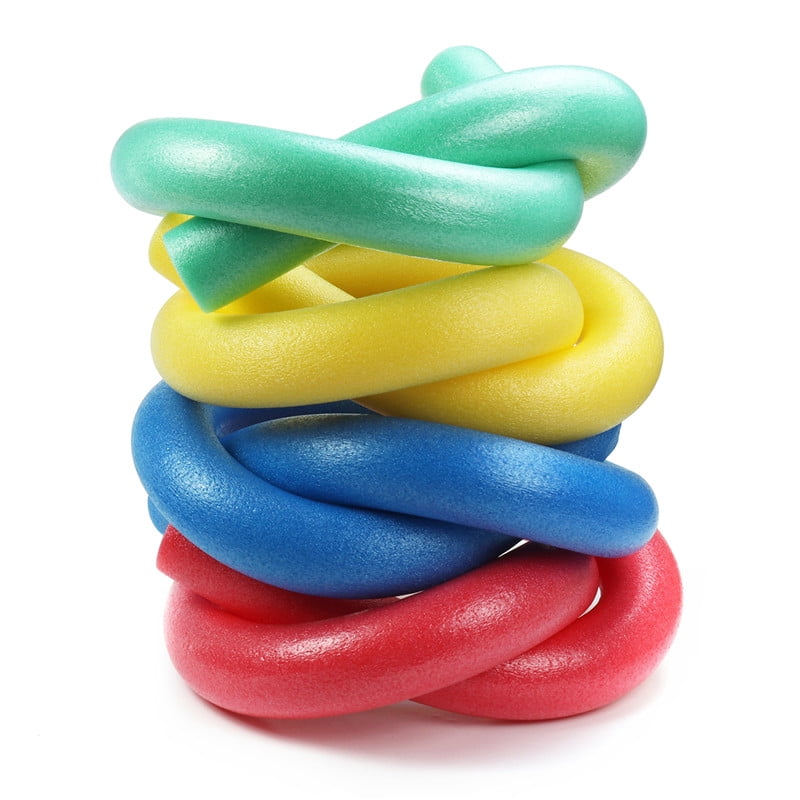 4x Yellow Swimming Pool Noodle Float Aid Woggle Logs Noodles Water Flexible