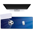 thumbnail image 1 of Extended Gaming Mouse Pad (31.5x11.8 in), Large Non-Slip Rubber Base Mousepad,Waterproof Keyboard Mouse Mat Desk Pad for Work, Game, Office, Home - Football Design, 1 of 5