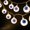 A, variant on LED Plastic Eyeball Shaped String Lights 1.5M 10 Lights for Halloween Courtyard Party Decor