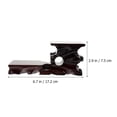 thumbnail image 3 of MasteelfCA 1pc Antique Display Rack Carving Crafts Wood Display Stand for Home Office, 3 of 7