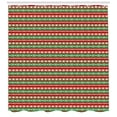 thumbnail image 3 of Ambesonne Fiesta Shower Curtain, Mexican Blanket Pattern, 69"Wx84"L, Green Vermilion Cream, 3 of 3