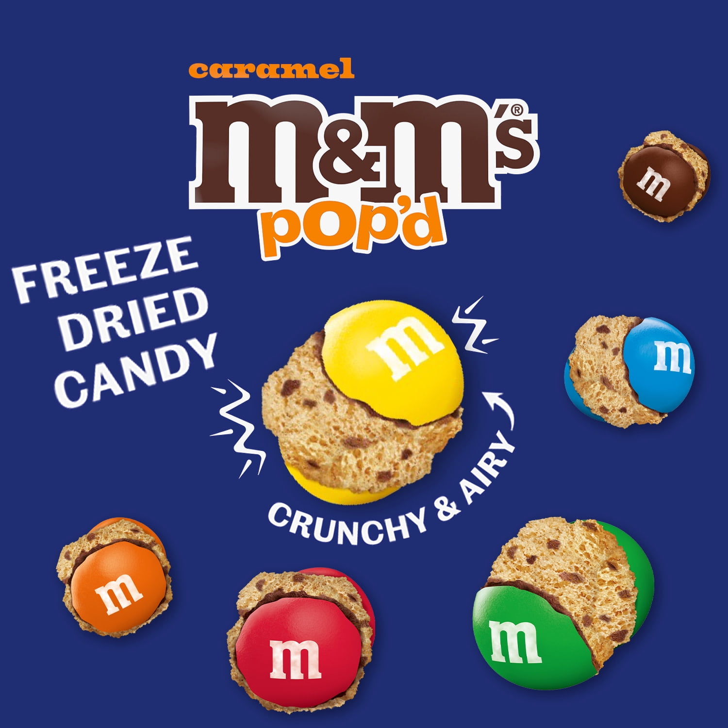 M&M's Pop'd Caramel Chocolate Crunchy Candy - 5.5 oz Resealable Bag