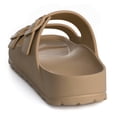 thumbnail image 6 of Litfun Women's Slide Sandals with Adjustable Buckles Summer Arch Support Beach Sandals, Brown, 6 of 7