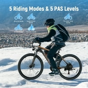 ANCHEER Electric Bike ,26 Electric Bike for Adults Electric Bicycles, 500W Electric Mountain Bike, 48V Commuter Ebike 48V Battery Ebike UL 2849, Lockable Suspension Fork, Shimano 21 Speed