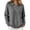 Gray, variant on Women's Cropped Sweater Polo Collared Button up Long Sleeve Pullover Sweaters