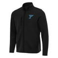 thumbnail image 2 of Men's Antigua Black St. Louis Blues Objection Double-Brushed Full-Zip Jacket, 2 of 3