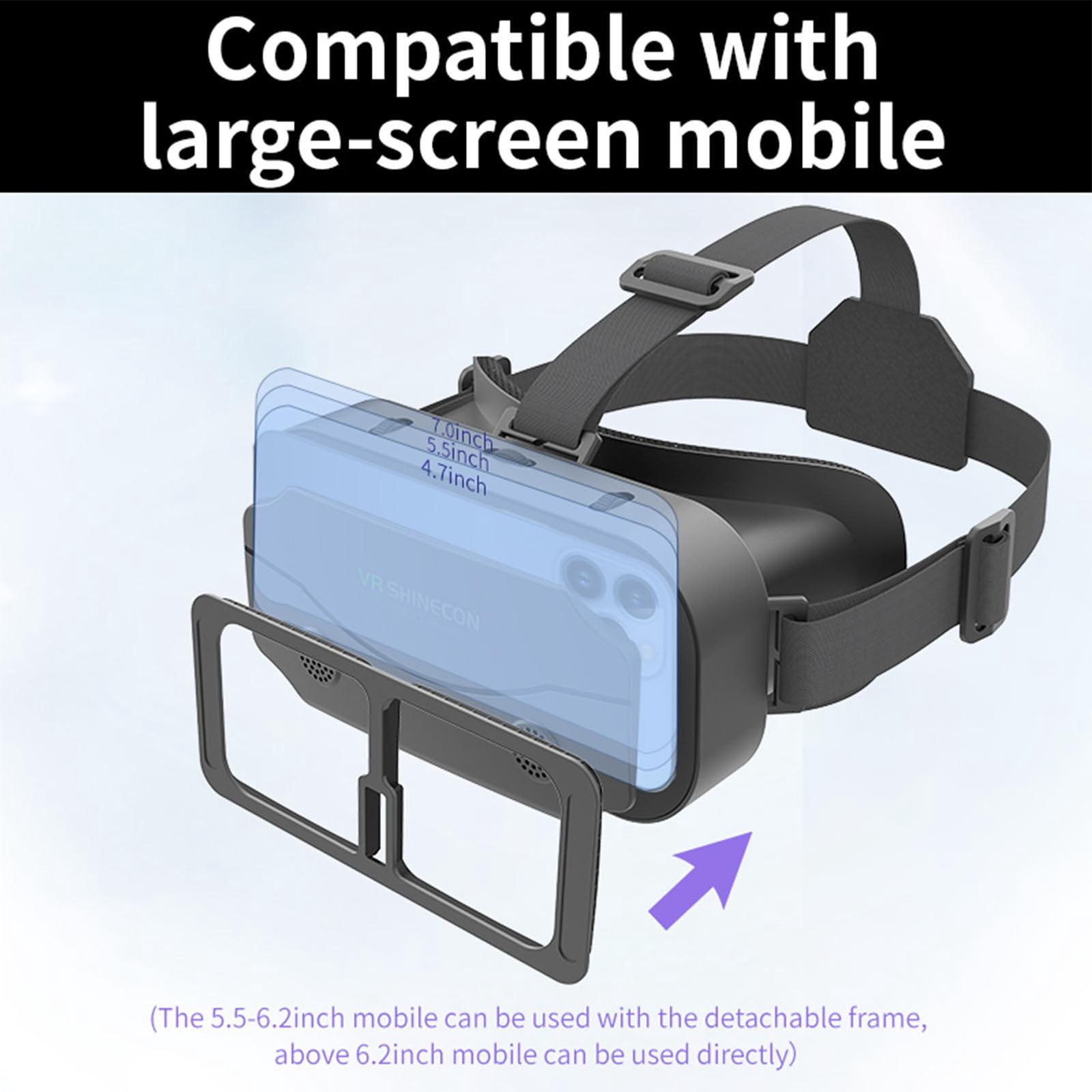 Casque Réalité Virtuelle VR Pour Smartphone - Champ De Vision 110°, Compatible 5,5" à 6,7", Avec Manette - 7