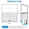 thumbnail image 3 of Gaderth Upgraded Shed Windows 2 Pack, Small Windows With Tempered Glass And  Mesh Screen For Shed, Chicken Coop, Playhouse, Household, Garage, 3 of 5
