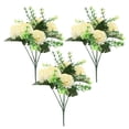 thumbnail image 4 of Ramo de 3 hortensias artificiales: hortensias artificiales realistas para sala de estar, oficina, centros de mesa de boda y arreglos florales DIY., 4 of 6
