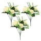 thumbnail image 4 of Ramo de 3 hortensias artificiales: hortensias artificiales realistas para sala de estar, oficina, centros de mesa de boda y arreglos florales DIY., 4 of 6