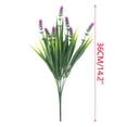 thumbnail image 6 of 8 Bundles Artificial Plants Outdoor, 14inch Artificial Lavender Flowers UV Resistant Plastic Faux Plants Fake Flowers Decoration, 6 of 6