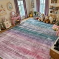 thumbnail image 3 of 9x12 Modern Abstract Rugs Washable Non-Slip Ombre for Living Room Bedroom Study Room-Orchid, 3 of 7