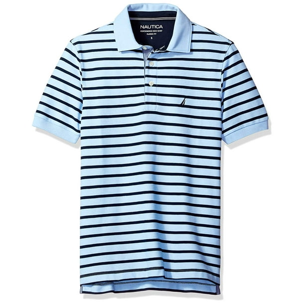 Nautica - Nautica Men's Classic Fit Short Sleeve Striped Polo Shirt ...