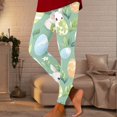 thumbnail image 2 of Women'S Athletic Works Yoga Pants With Pockets Easter Bunny Print Leg Casual Wear, 2 of 5