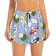 thumbnail image 2 of Balery Colorful Koi Fish Pantalones cortos deportivos para mujer con forro y dos bolsillos, elásticos, para entrenamiento, gimnasio, yoga-Small, 2 of 7