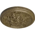 thumbnail image 3 of Ekena Millwork 14 1/2"OD x 2 3/4"P Katheryn Ceiling Medallion (Fits Canopies up to 2 1/8"), Hand-Painted Mississippi Mud Crackle, 3 of 6