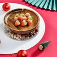 thumbnail image 2 of Maoww Wooden Fruit Nut Storage Box Glass Nut Storage Box with Wooden Lid Fruit Container, 2 of 6