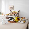 thumbnail image 5 of Highland Cow 7 Piece Comforter Set Full Bed in a Bag,Sunflower Bedding Sets Leopard Print Cowhide Sheet Set with Comforter Farm Animals Western Decor for Home, 5 of 6