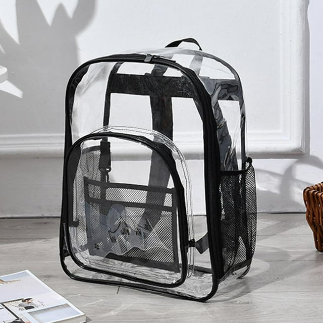 Bolso de hombro transparente resistente para viajes Hugo a prueba de agua Negro 33x17x42cm