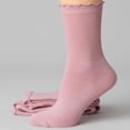 thumbnail image 2 of Tipi Toe Women's Elegant Ruffle Trim Crew Socks 6-Pack, 2 of 2