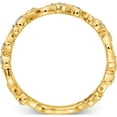 thumbnail image 2 of 14K Yellow Gold Diamond Floral Band (Size 7) Made In India rm5709-020-ya, 2 of 5